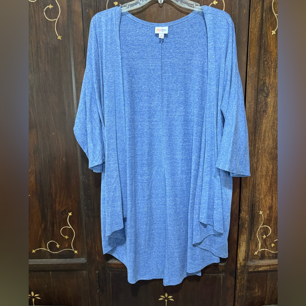LuLaRoe Blue Cardigan Sweater with Relaxed Fit